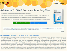 Tablet Screenshot of fixmywordfile.com